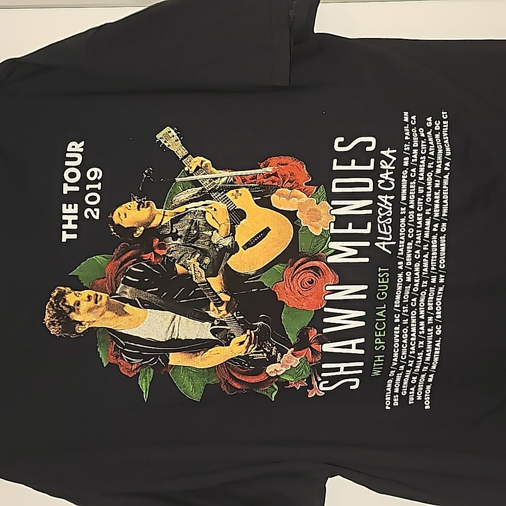 Shawn Mendes 2019 Tour w Alessia Cara Size XL New/ Never worn Black - Picture 7 of 10